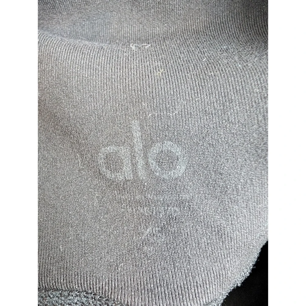 Alo Yoga Moto Leggings Womens Black High Waist Quilted Panels - Size XS